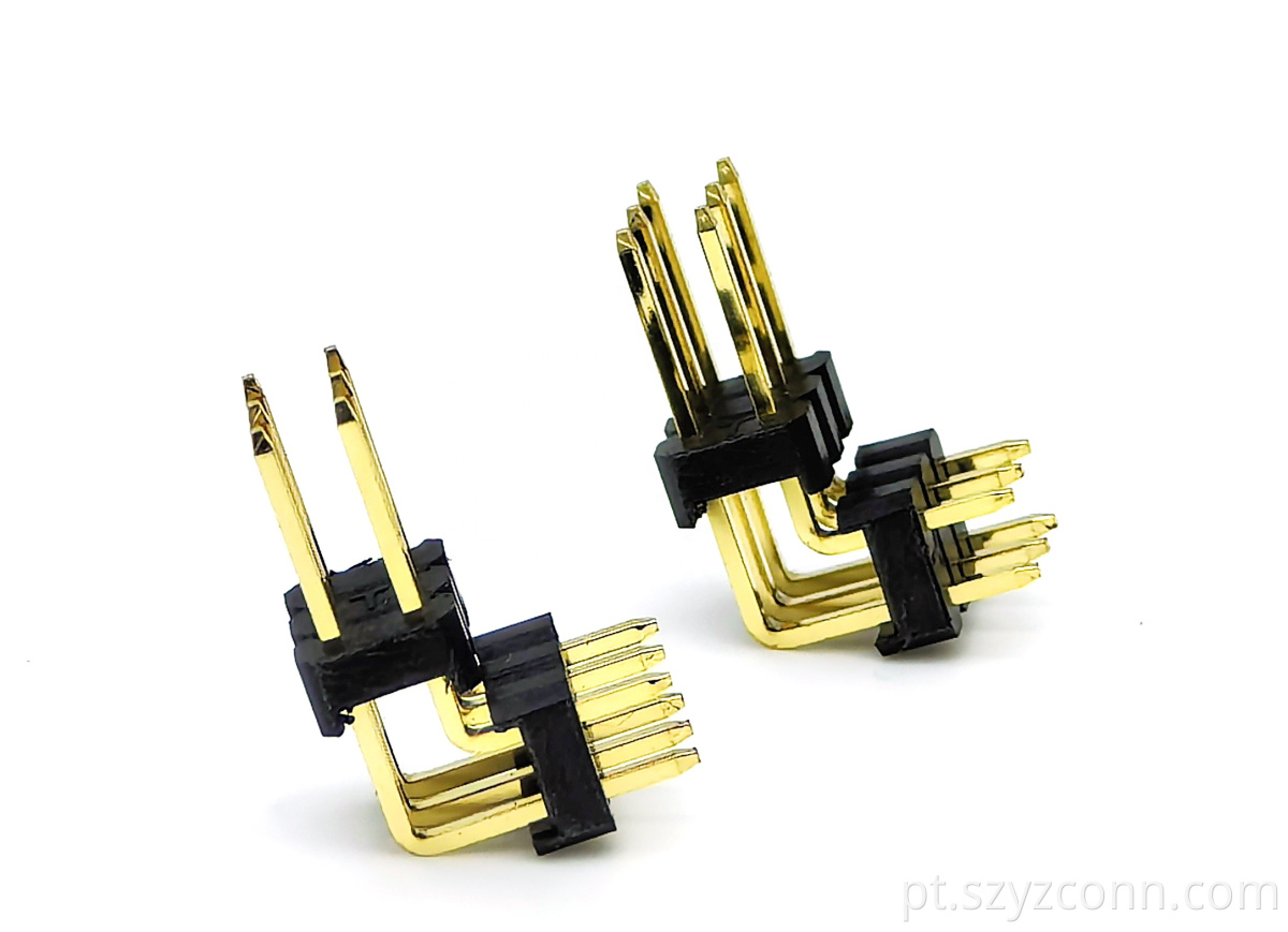Plástico duplo de cabeçalho de pino de 2,54 mm 2.54mm pin header double plastic